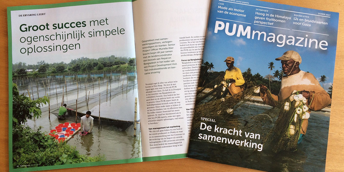 Contentcreatie en management voor PUM magazine